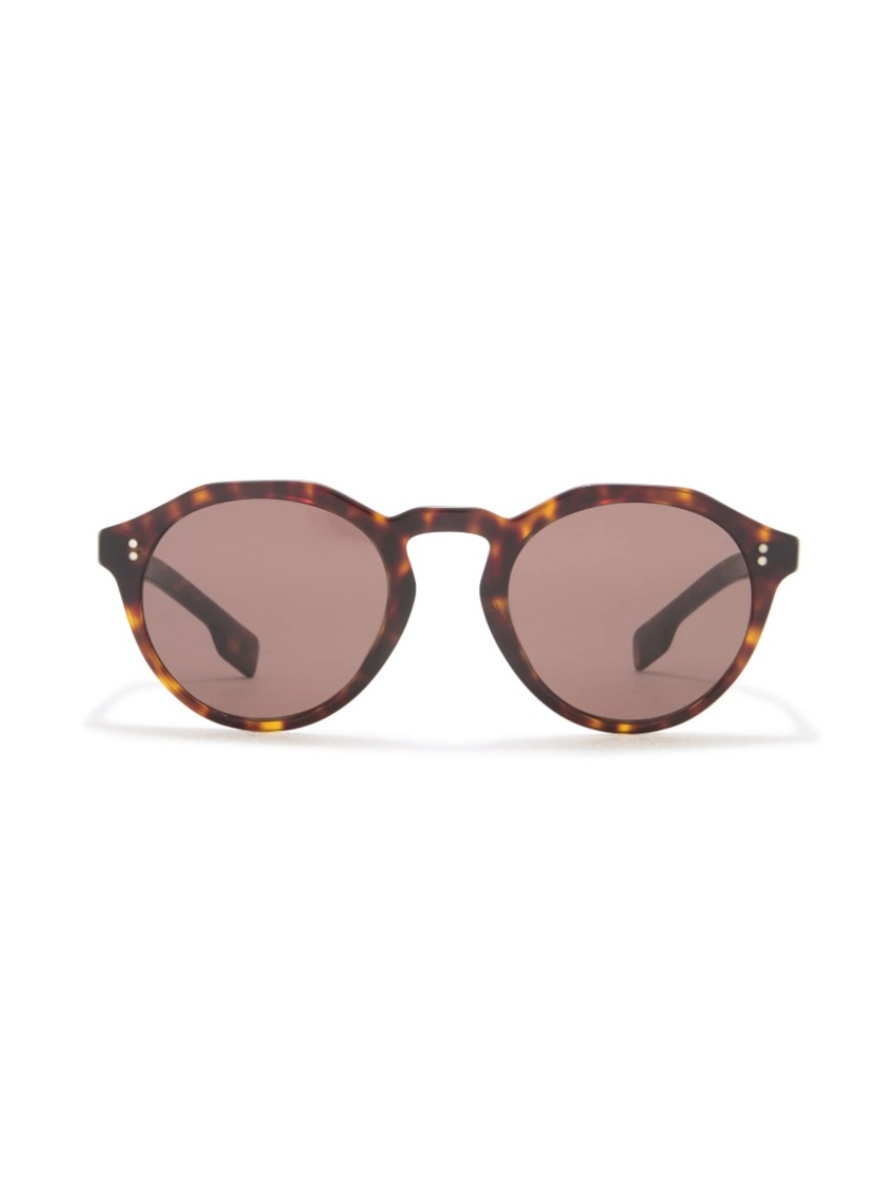 NWT! Burberry 50mm Round Sunglasses DARK HAVANA Tortoise Brown